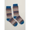 Seasalt Cornwall Fair Isle Bloomin Good Socks | Women Socks & Tights